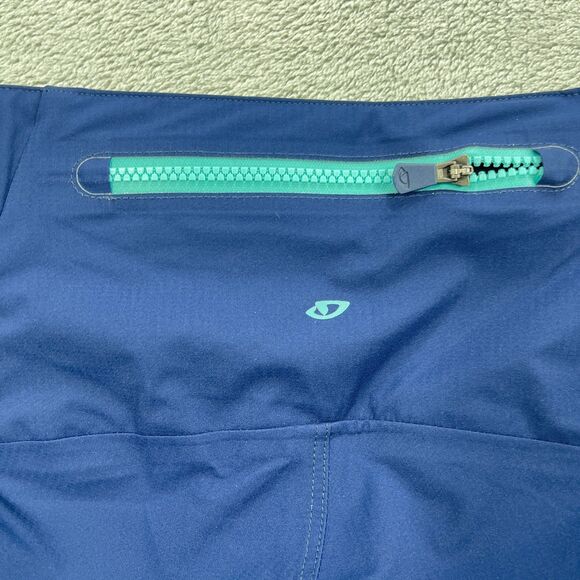 Giro Mountain Cycling Havoc H2O Shorts Womens 6 Midnight Blue Logo Nylon Racing - Picture 10 of 16